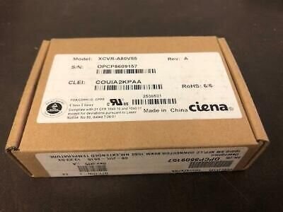 CIENA XCVR-A80V55 10GIG Ethernet OC-192/STM-64/10G SONET ZR LC 80Km TRANSCEIVER