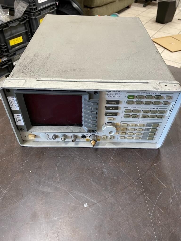 HP HEWLETT PACKARD 8593A OPTION 026 SPECTRUM ANALYZER 9 kHz - 26.5 GHz