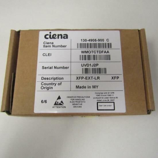 CIENA 130-4905-900 C CS EXT TEMP (-5 TO 85C) SFP-EXT-LR TRANSCEIVER OPT 1310NM