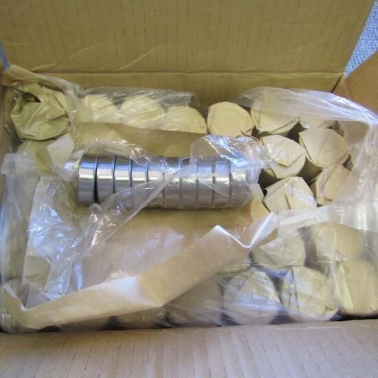 BOX OF 350 PEER 6203-2RLBD-TN 1-1/2" x 3/4" x 5/8" DOUBLE RUBBER SEALED BEARINGS