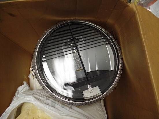 HYDREL MACXL 250M WWD FLC YARD SPOTLIGHT W/ BULB & WALL WASH LOUVER NEW