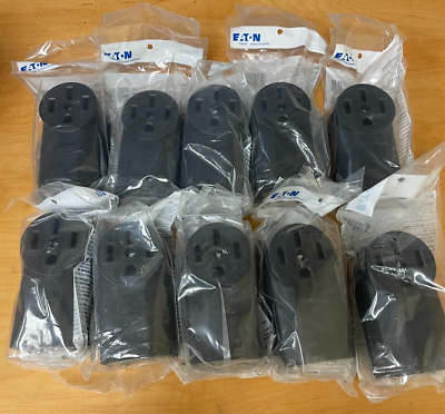 wholesale (lot of 10) Power Outlet Receptacles 4 Wire Surface Mount Eaton 1212