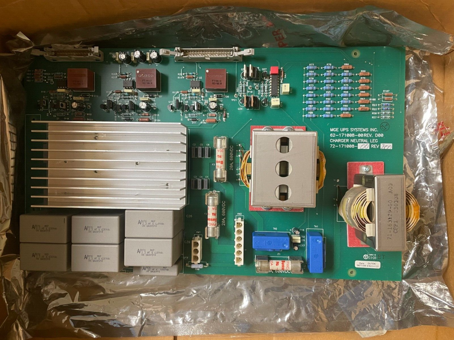 MGE 72-171008-00 PCB BOARD ASSEMBLY 10-30 KVA