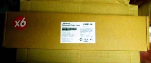 UNICOM PATU6-824A-RC 48 PORT PATCH PANEL CAT 6 T568A/B NEW