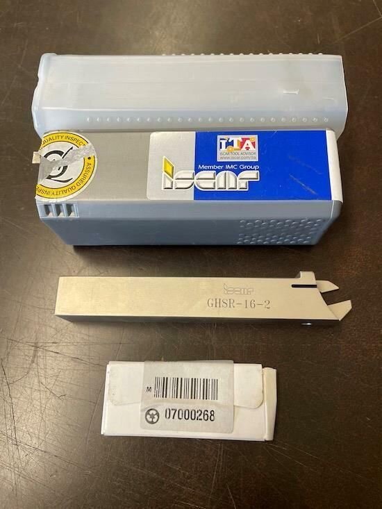 ISCAR GHSR-16-2 GROOVING TURNING PARTING CUT OFF TOOL HANDLER