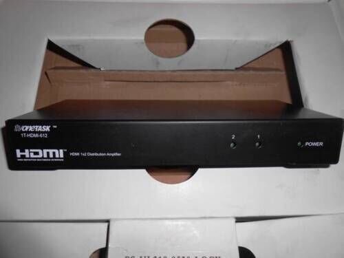 HDMI TV ONE-TASK 1T-HDMI-612 DISTRIBUTION AMPLIFIER NEW