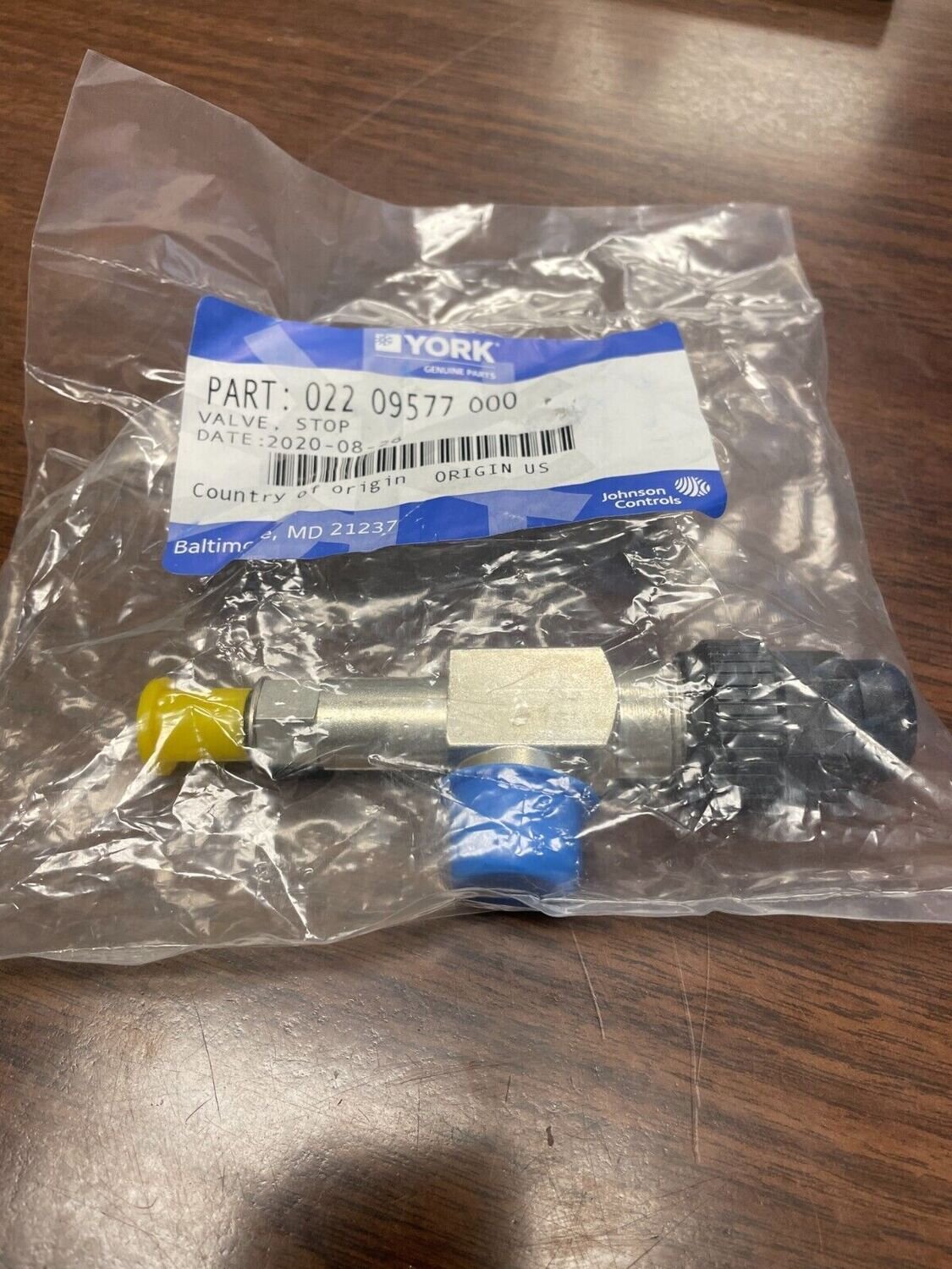 YORK 022 09577 000 / 02209577000 STOP VALVE