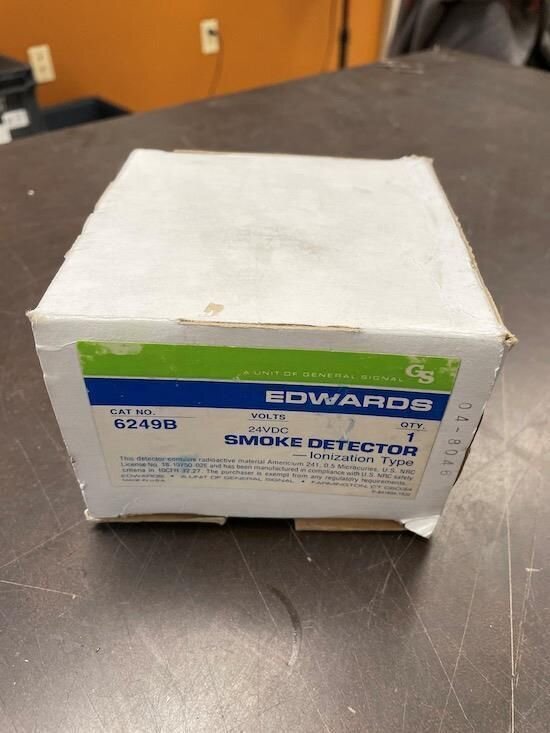 EDWARDS 6249B ION SMOKE DETECTOR 24VDC