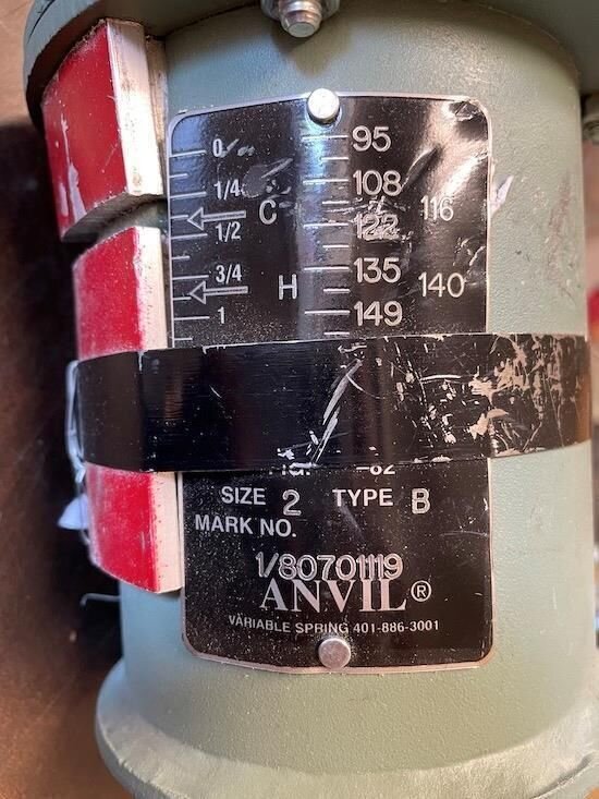 ANVIL 1/80701119 SIZE 2 TYPE B VARIABLE SPRING 401-886-3001