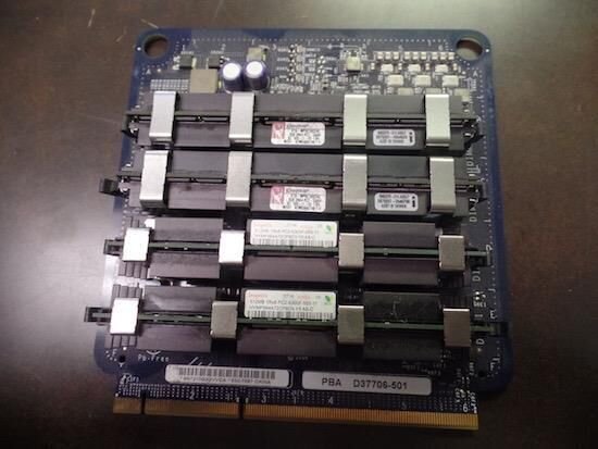 KINGSTON 4GB KIT DDR2-667 FBD 240P APPLE MAC PRO KTA-MP667AK2 W/ PBA RISER BOARD