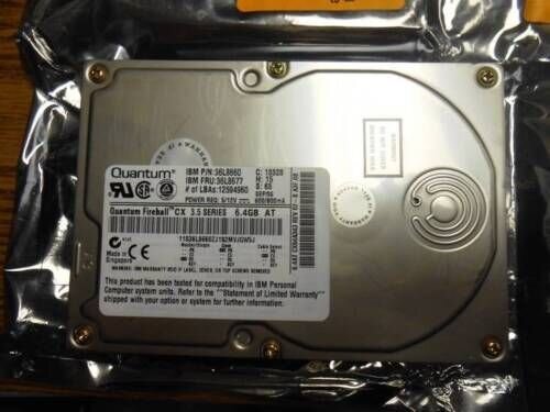 QUANTUM IBM P/N 36L8660 / FRU 36L8677 6GB IDE HARD DRIVE REFURBISHED