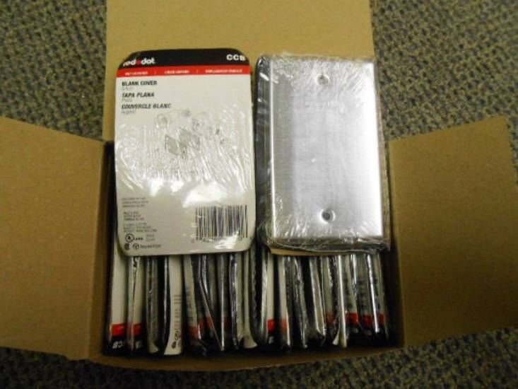 LOT OF 20 RED DOT CCB BLANK COVER SILVER NEW FACTORY BOX