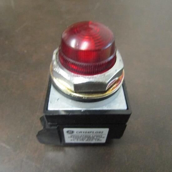 GENERAL ELECTRIC CR104PLG92 OILTIGHT INDICATING LIGHT RED