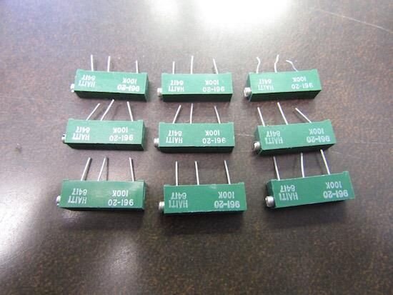 LOT OF 9 961-20 100K POTENTIOMETER