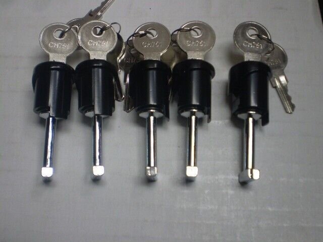 QTY 5 CH751 KEYS AND LOCK SET