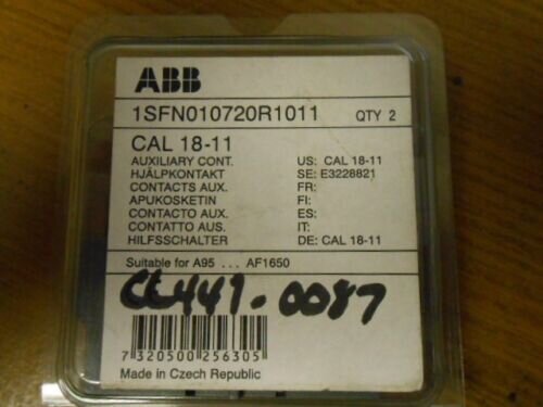 PACK OF 2 ABB 1SFN010720R1011 AUXILIARY CONTACT, NEW