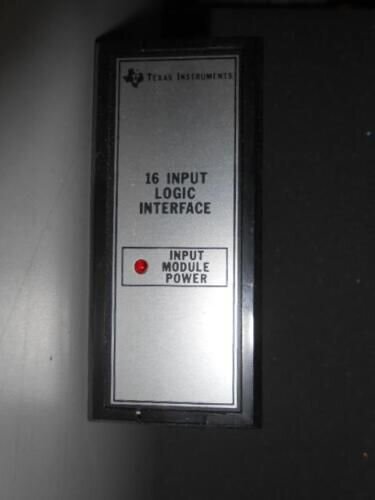 TEXAS INSTRUMENTS 6MT31 16 INPUT LOGIC INTERFACE MODULE POWER USED