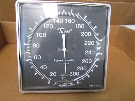 TYCOS JEWEL MOVEMENT SPHYGMOMANOMETER, NO PUMP