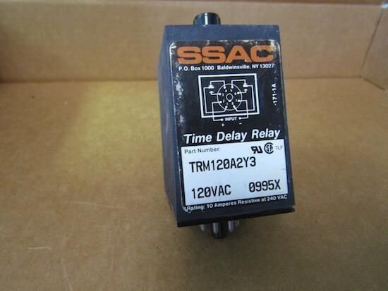 SSAC TRM120A2Y3 TIME DELAY RELAY 120VAC