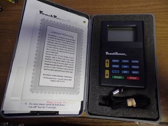 STOKES TEACHTIMER CALSSROOM TIME MANAGEMENT CHRONOGRAPH CLOCK