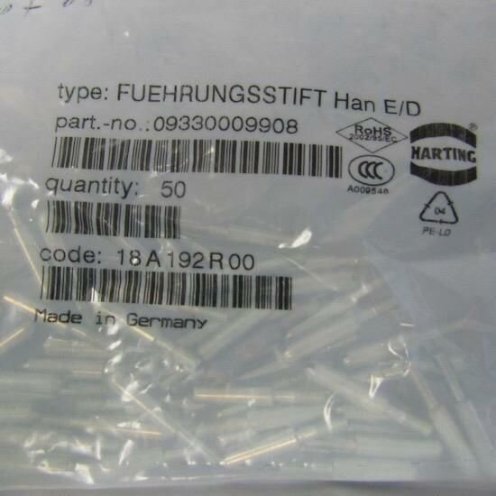 LOT OF 50 HARTING 09330009908 HAN CODING SYSTEM GUIDE PIN