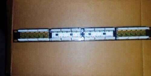 HELLERMANN TYTON CAT 5E 24 PORT PATCH PANEL PP110-C5E-24 USED