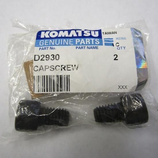 LOT OF 2 GENUINE KOMATSU P/N D2930 CAP SCREW