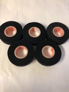 5 ROLLS TESA 4606 BLACK FUZZY FLEECE TAPE Each roll is (22.5 ft L x 1" w)