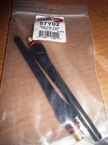 LOT OF 2 ABICOR BINZEL 57Y02 BACK CAP LONG FOR TORCH 17,18,26 NEW