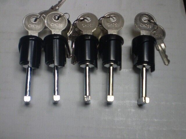 QTY 5 CH751 KEYS AND LOCK SET