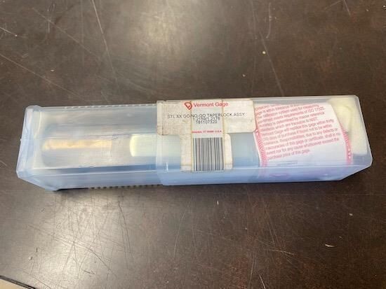 VERMONT GAGE 181107320 STL XX GO/NO-GO TAPERLOCK ASSY 1.2159/1.2176