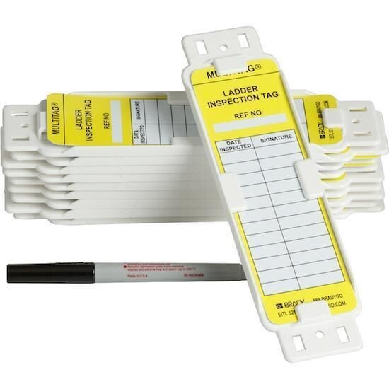 LOT OF 10 BRADY 104127 Y786287 LADDERTAG KITS