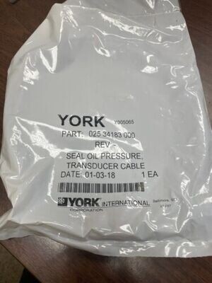 YORK 025 34183 000 / 02534183000 SEAL OIL PRESSURE TRANSDUCER CABLE