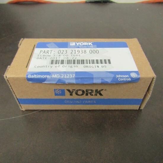 YORK 02321938000 ELBOW 3/4 OD TUBE