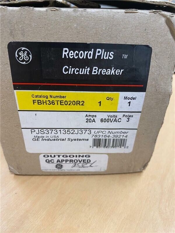 GENERAL ELECTRIC FBH36TE020R2 CIRCUIT BREAKER