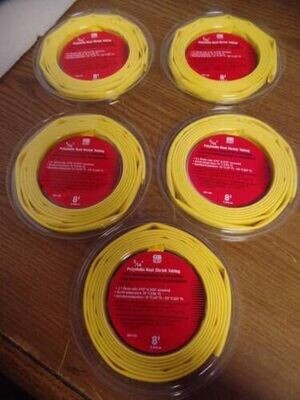 LOT OF 5 GARDNER BENDER HST-102 5/16" POLYOLEFIN HEAT SHRINK TUBING 8' NEW