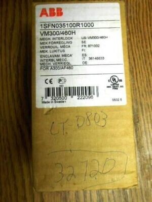 ABB 1SFN035100R1000 MECHANICAL INTERLOCK NEW OPEN BOX ABB 1SFN035100R1000 MECHANICAL INTERLOCK NEW OPEN BOX