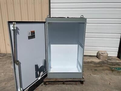 HOFFMAN A603624FS SINGLE ACCESS WHITE INSIDE 60x36x24 TYPE 12 GRAY STEEL
