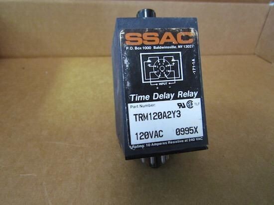 SSAC TRM120A2Y3 TIME DELAY RELAY 120VAC