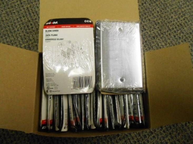 LOT OF 20 RED DOT CCB BLANK COVER SILVER NEW FACTORY BOX