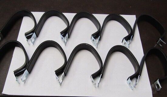 LOT OF 10 UMPCO S866N 20-2 1 1/4" X 2 LOOPS GALVANIZED CUSHION CLAMP