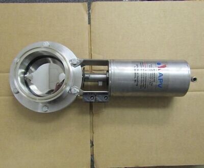 APV DN4T PN10 1.4404 4" BUTTERFLY ACTUATOR STAINLESS STEEL VALVE