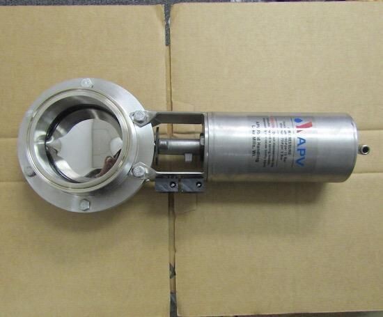 APV DN4T PN10 1.4404 4" BUTTERFLY ACTUATOR STAINLESS STEEL VALVE