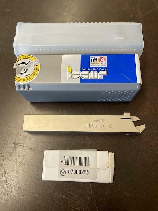 ISCAR GHSR-16-2 GROOVING TURNING PARTING CUT OFF TOOL HANDLER