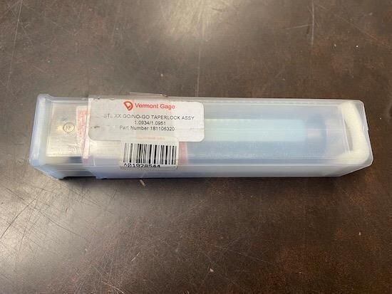 VERMONT GAGE 181106320 STL XX GO/NO-GO REV ASSY 1.0934/1.0951