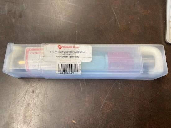 VERMONT GAGE 161109440 STL XX GO/NO-GO REV ASSY .6700/.6720