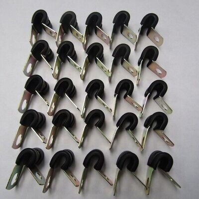 LOT OF 25 UMPCO S630G 4 OR S464G4 SINGLE LOOP 1/4 LOT OF 25 UMPCO S630G 4 OR S464G4 SINGLE LOOP 1/4" CUSHION CLAMP