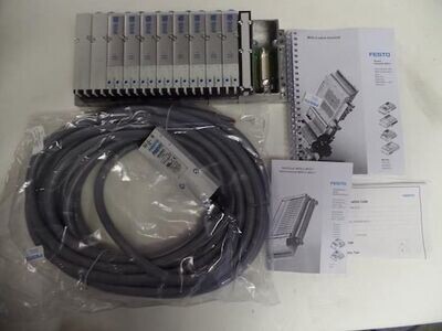 FESTO MULTIPIN VALVE TERMINAL CODE E: 32E-MPM-E+F / P: 32P-SGL-N-M5B-8ELL