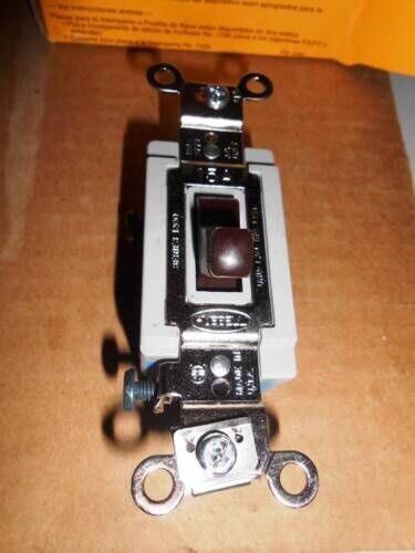 HUBBELL HBL1203 3 WAY SWITCH BROWN SERIES 1200 NEW