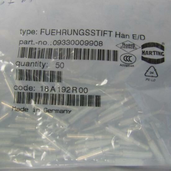 LOT OF 50 HARTING 09330009908 HAN CODING SYSTEM GUIDE PIN